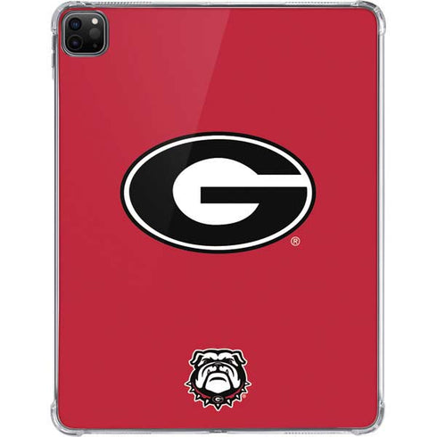 University of Georgia Logo Red iPad Pro 11in (2024) Clear Case