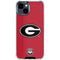 University of Georgia Logo Red iPhone 15 Clear Case