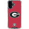 University of Georgia Logo Red iPhone 16 Plus Clear Case