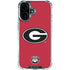 University of Georgia Logo Red iPhone 16 Plus Clear Case