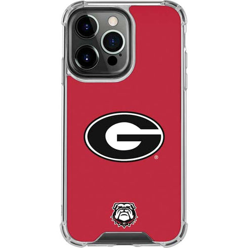University of Georgia Logo Red iPhone 16 Pro Clear Case