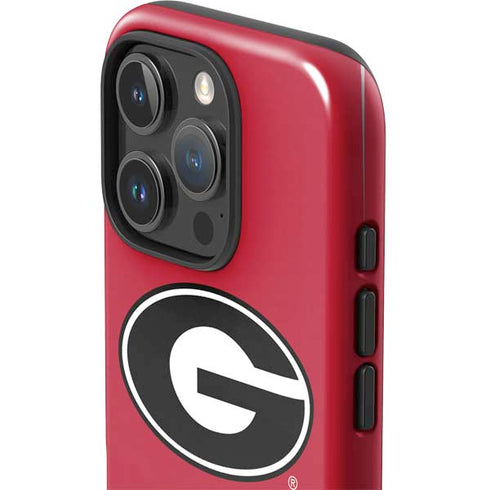 University of Georgia Logo Red iPhone 16 Pro Max Impact Case
