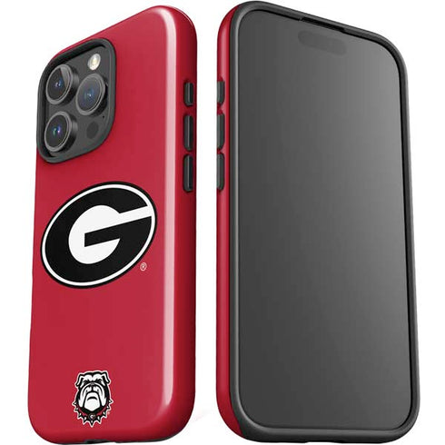 University of Georgia Logo Red iPhone 16 Pro Max Impact Case