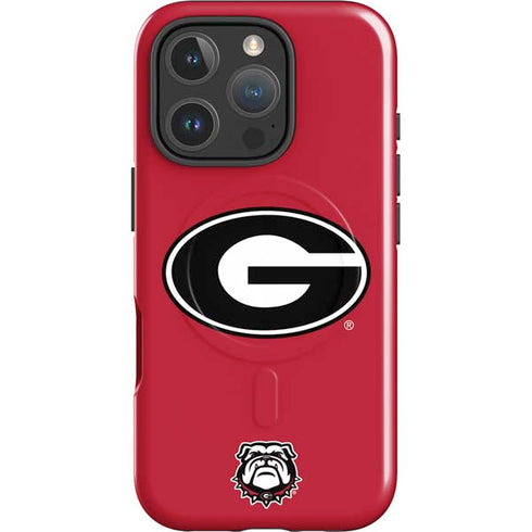 University of Georgia Logo Red iPhone 16 Pro Max Magsafe Impact Case