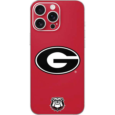 University of Georgia Logo Red iPhone 16 Pro Max Skin