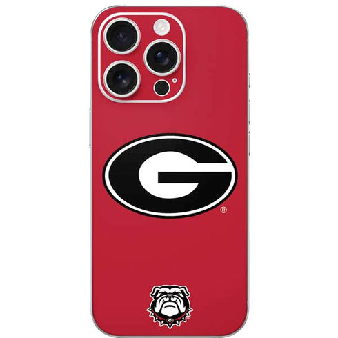 University of Georgia Logo Red iPhone 16 Pro Skin