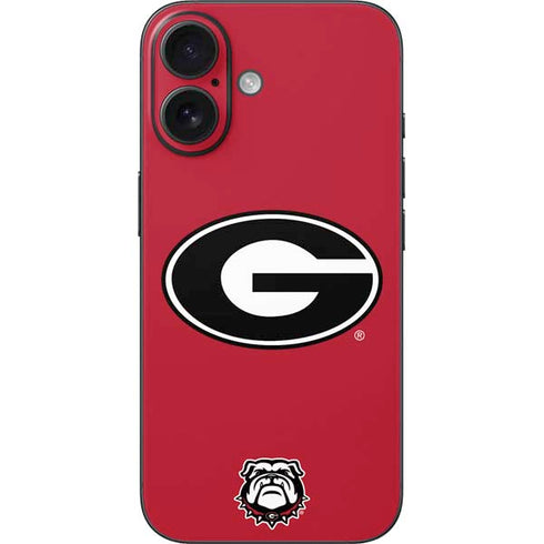 University of Georgia Logo Red iPhone 16 Skin