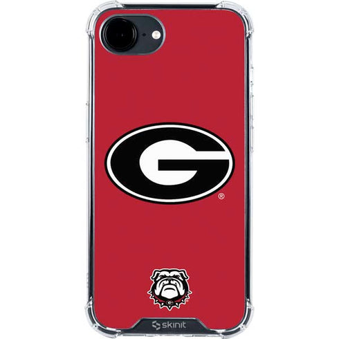 University of Georgia Logo Red iPhone 16e Clear Case