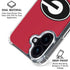 University of Georgia Logo Red iPhone 17 Clear Case