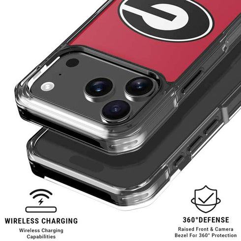 University of Georgia Logo Red iPhone 18 Pro Clear Case