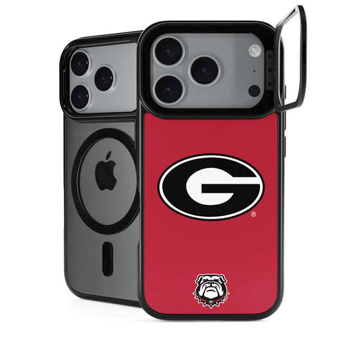 University of Georgia Logo Red iPhone 18 Pro Kickstand Case