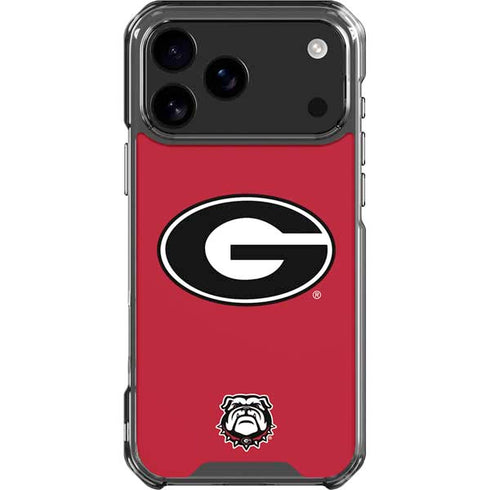 University of Georgia Logo Red iPhone 18 Pro Max Clear Case