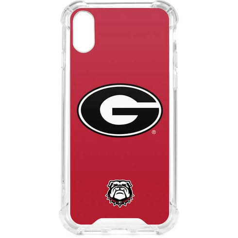University of Georgia Logo Red iPhone XS Clear Case