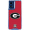 University of Georgia Logo Red Moto G 5G (2024) Clear Case