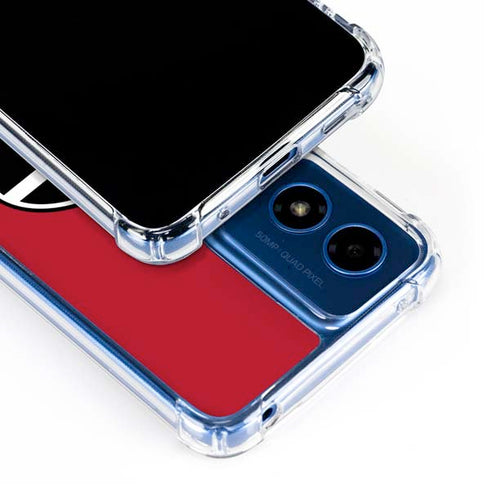 University of Georgia Logo Red Moto G 5G (2024) Clear Case