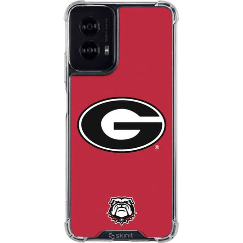 University of Georgia Logo Red Moto G Power 5G (2024) Clear Case