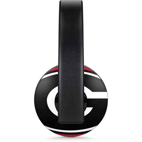 University of Georgia Logo Red PlayStation 4 Gold Wireless Headset Skin