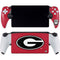 University of Georgia Logo Red PlayStation Portal Remote Player Skin