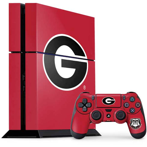 University of Georgia Logo Red PlayStation PS4 Skins