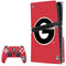 University of Georgia Logo Red PS5 Pro Disk Bundle Skin