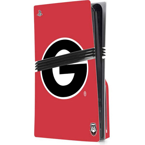 University of Georgia Logo Red PlayStation PS5 Skins