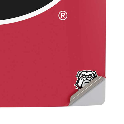 University of Georgia Logo Red PS5 Pro Disk Console Skin