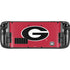 University of Georgia Logo Red Steam Deck Handheld Gaming Computer Skin