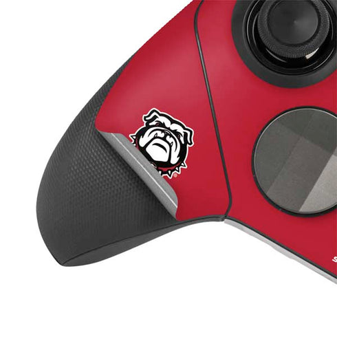 University of Georgia Logo Red Xbox Elite Wireless Controller Series 2 Skin