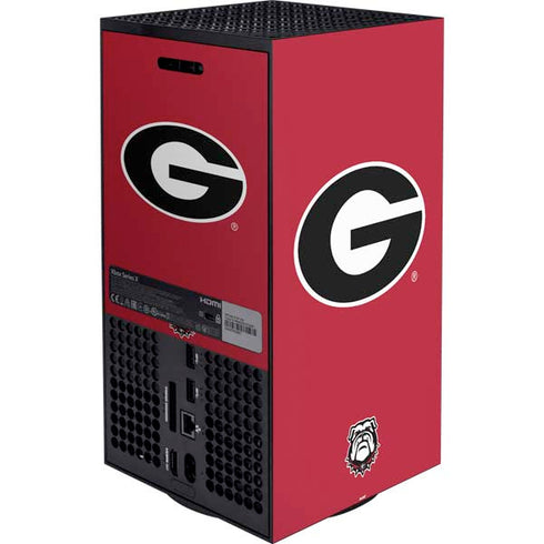 University of Georgia Logo Red XBox Series X Digital Edition Bundle Skin