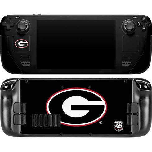 University of Georgia Logo Steam Deck Handheld Gaming Computer OLED Skin