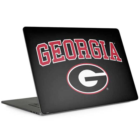 University of Georgia Collegiate Text MacBook Skins
