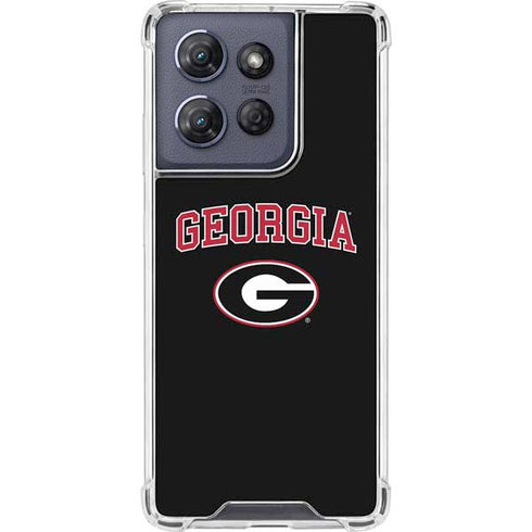 University of Georgia Collegiate Text Moto G 5G (2025) Clear Case