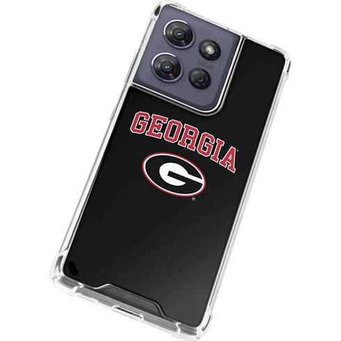 University of Georgia Collegiate Text Moto G 5G (2025) Clear Case