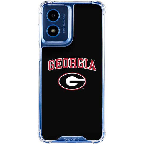 University of Georgia Collegiate Text Moto G 5G (2024) Clear Case