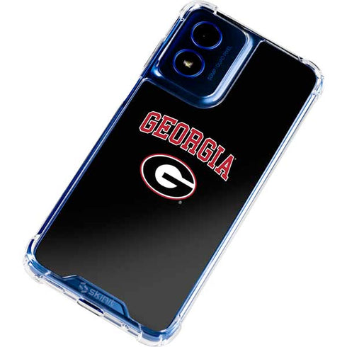 University of Georgia Collegiate Text Moto G 5G (2024) Clear Case