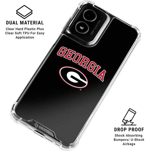 University of Georgia Collegiate Text Moto G Power 5G (2024) Clear Case