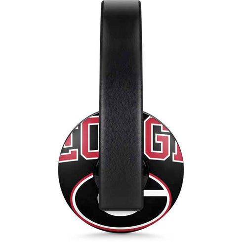 University of Georgia Collegiate Text PlayStation 4 Gold Wireless Headset Skin