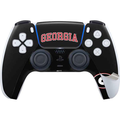 University of Georgia Collegiate Text PS5 Pro Bundle Skin