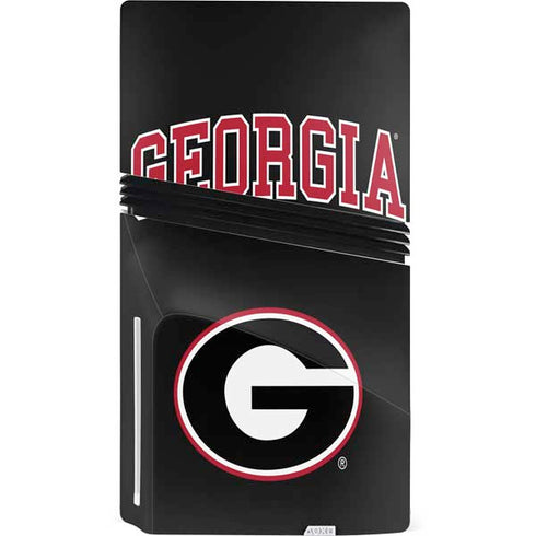 University of Georgia Collegiate Text PS5 Pro Disk Console Skin