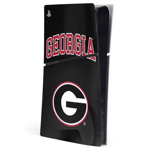 University of Georgia Collegiate Text PlayStation PS5 Skins