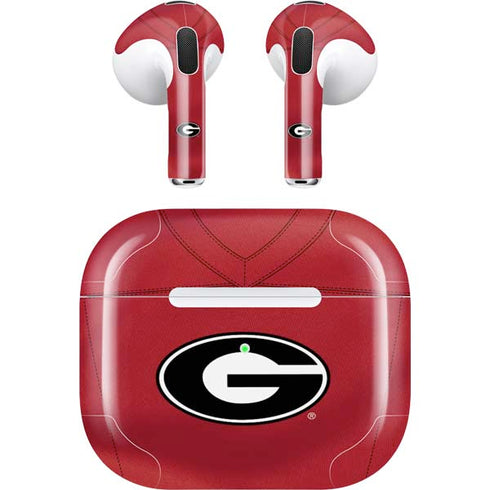 University of Georgia Red Jersey Apple AirPods (3rd Gen 2021) Skin