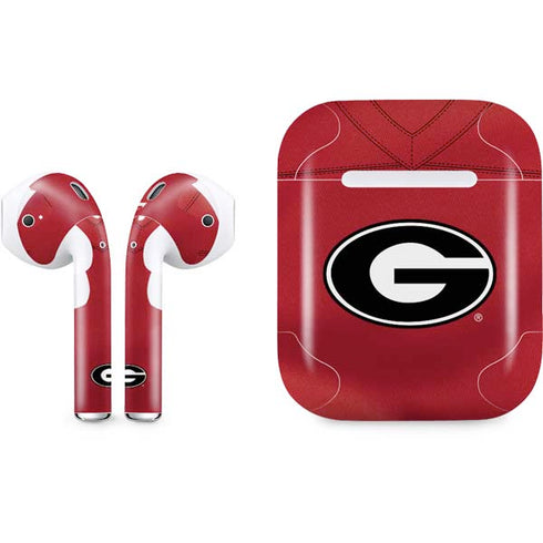 University of Georgia Red Jersey Apple AirPods Skin