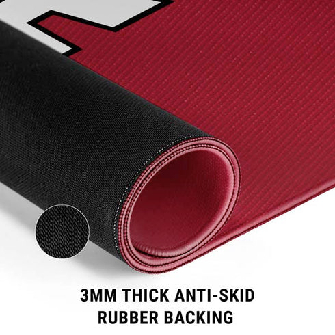 University of Georgia Red Jersey Gaming Mouse Pad