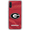 University of Georgia Red Jersey Galaxy A10e Clear Case