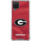University of Georgia Red Jersey Galaxy A12 Clear Case