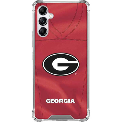 University of Georgia Red Jersey Galaxy A15 5G Clear Case