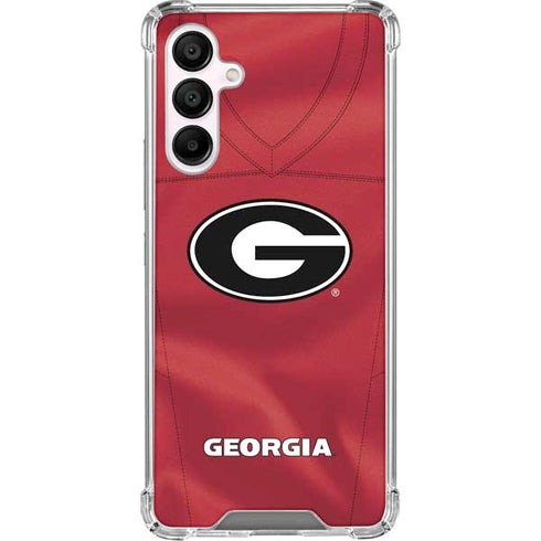 University of Georgia Red Jersey Galaxy A16 5G Clear Case