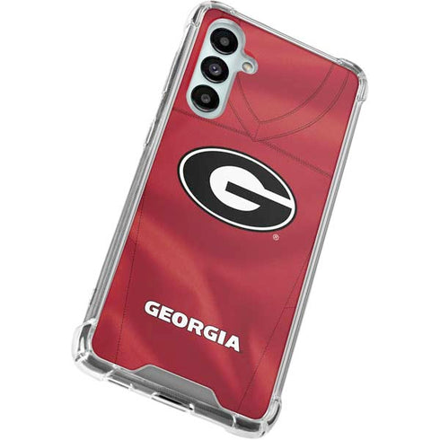 University of Georgia Red Jersey Galaxy A16 5G Clear Case