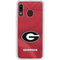 University of Georgia Red Jersey Galaxy A20 Clear Case