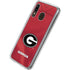 University of Georgia Red Jersey Galaxy A20 Clear Case